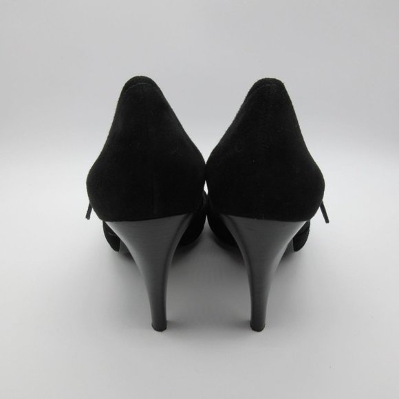 Via Spiga women's Italian suede pleated vamp high heel Mary‎ Jane pumps 8.5 - Picture 4 of 14